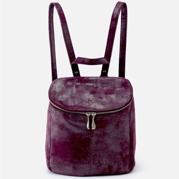 NWT HOBO Shimmering Plum Leather Backpack